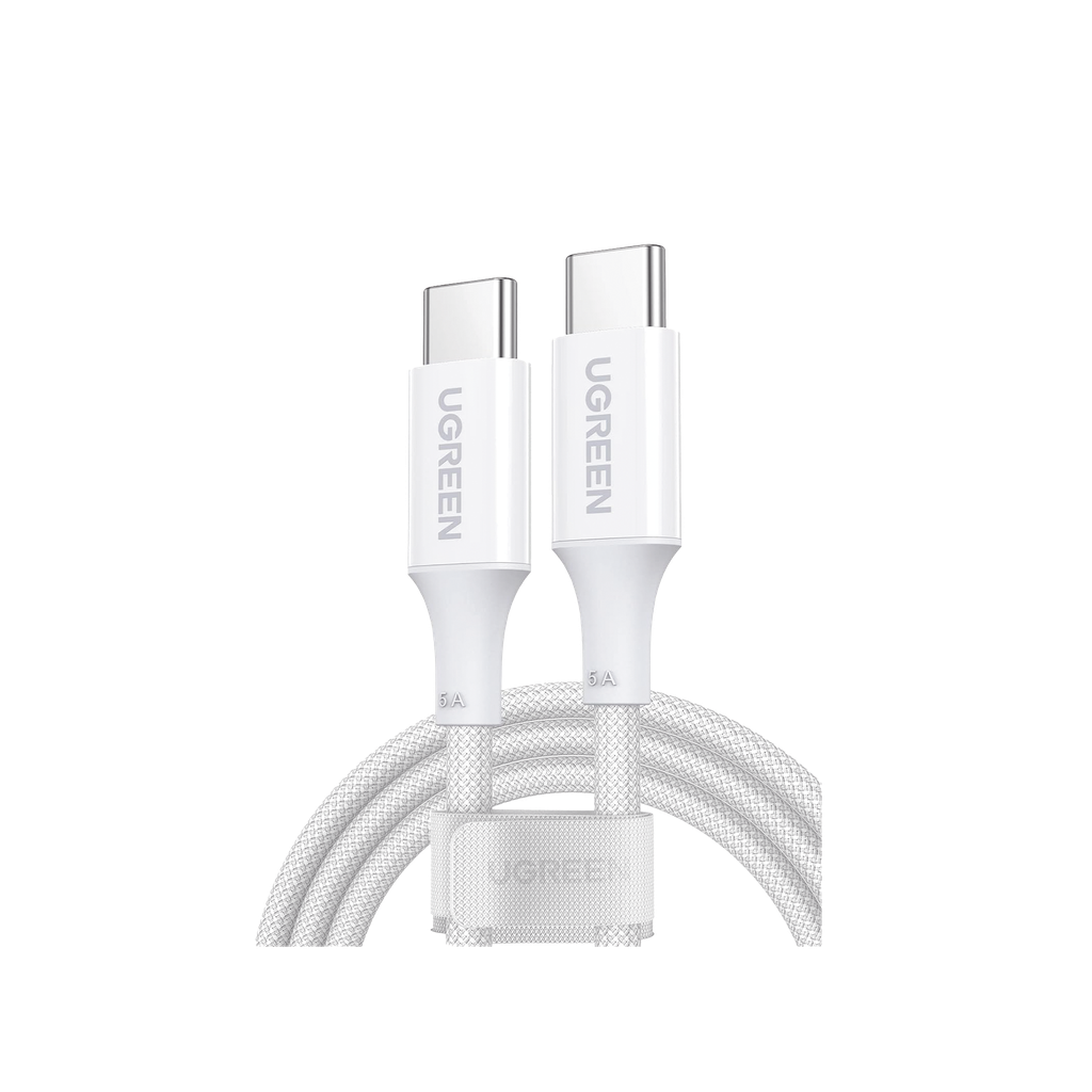 Cable USB-C a USB-C | 2 Metros | Potencia de Carga 100W | 20V 5A | PD3.0 | QC4.0/3.0/2.0 | FPC | AFC | 480 Mbps | Chip E-Market | Compatible con IPhone 15 | Carcasa de Aluminio | Nylon Trenzado | 2 años de Garantía.