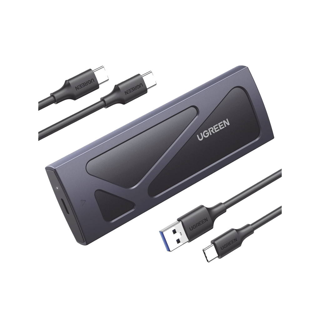 Carcasa Disco Duro NVME M.2 (Enclosure) / Hasta 2TB / USB3.2 a 10 Gbps / Soporta M Key y B+M Key / Compatible con SSD M.2 NVME 2230/2242/2260/2280 / UASP / S.M.A.R.T. / TRIM / ESD Incorporado / Color Negro / Caja de Aluminio