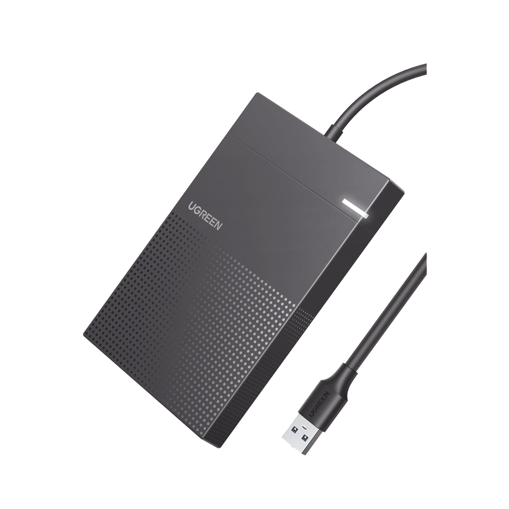 Carcasa de Disco Duro 2.5'' (Enclosure) / Adecuado para HDD y SSD de 2.5” / Chip Inteligente / UASP & TRIM / Led Indicador / ABS / Hibernación Automática / Compatible con SATA I II III, HDD, SSD de hasta 6TB