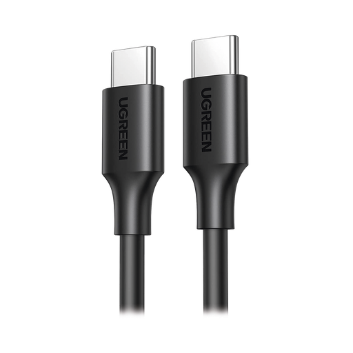 Cable USB-C a USB-C | 1 Metro | Carga Rápida de hasta 60W | Transferencia de datos de 480 Mbps | PD3.0 | QC 4.0/3.0/2.0 | FPC | AFC | Duradero y Flexible| Caja ABS | Cubierta de TPE | Color Negro | 2 años de Garantía.